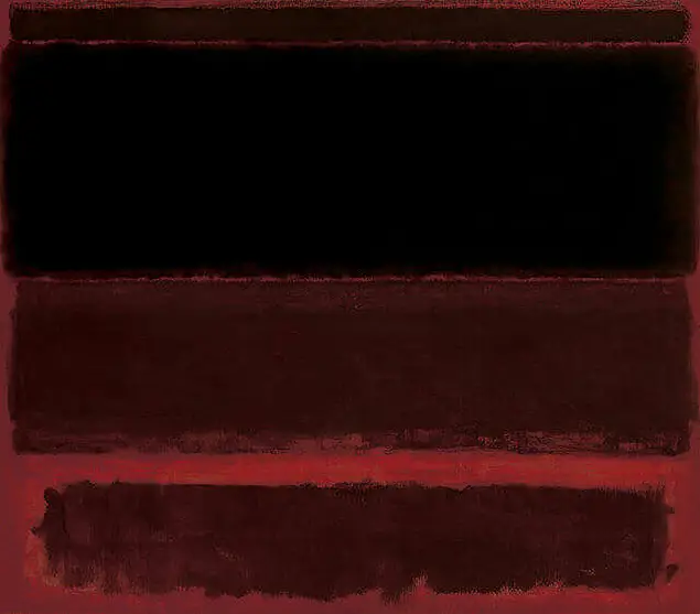 Four Darks in Red in Detail Mark Rothko